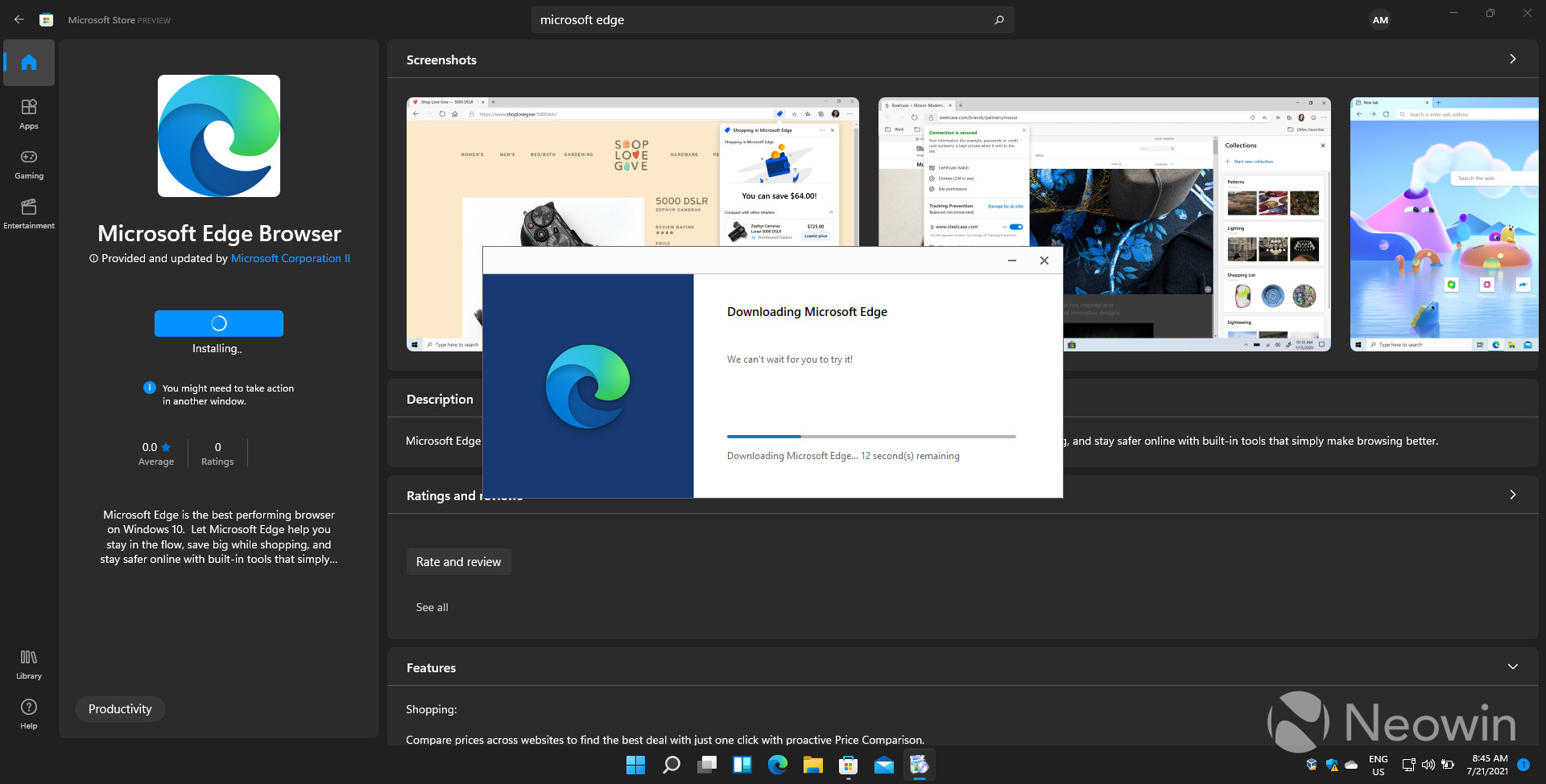 Microsoft Edge sekarang dapat diunduh dari Microsoft Store di Windows 11